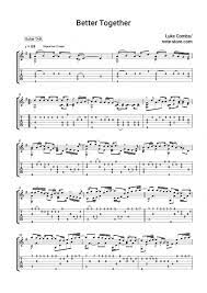 E a d g b e. Luke Combs Better Together Chords Guitar Tabs In Note Store Guitar Tabs Sku Gta0033377
