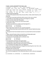 The correct arrangement for the jumbled words above is …. Soal Jumble Word Nature