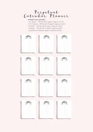Printable Perpetual Calendar Planner Calendar Pages Family Etsy Planner Calendar Printable Calendar Pages Calendar Pages