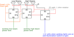 Headlight Relays Diagram Included Posted Image Wiring Diagram Electrical Installation Switches
