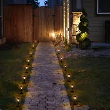 This waterproof solar outside garden light set from lampat includes anchors and screws so you gardenjoy solar powered led outdoor lights are a set of 10 compact black themed lights that can stand alone. Solar Pathway Light Outdoor Yard And Driveway 8 Pack Led Lanscape Solar Powered Light Stainless Steel Waterproof Solar Garden Lights Outdoor For Garden Lawn Patio Outdoor Lighting Lighting Tennesseegreenac Com