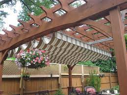 Patio And Deck Roof Covers Ez Shade Canopy Outdoor Pergola Pergola With Roof Pergola