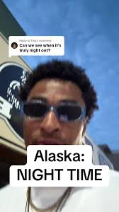 Replying to @Tina alaska night time #alaska #travel #summer #summervibes  #night