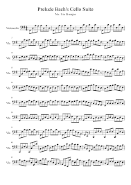 Cello Suite No 1 In G Major Piano Sheet Music Prelude Bach S Cello Suite Cello Sheet Music Cello Music Jazz Sheet Music