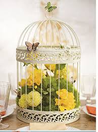 Bird Cage Decor Ideas For Weddings Wedding Decorations Ivory Birdcage Bird Cage Decor Bird Cage Centerpiece Bird Cage
