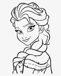 Tangled rapunzel princess coloring pages available for this special girls, for you fans of the disney animated cartoon would have known figure from the movie tangled, that's right she is princess rapunzel, a film about a beautiful princess and must suffer separation from their parents. Disney Princess Frozen Elsa Coloring Page Printable Coloring Drawing Elsa Frozen Hd Png Download Kindpng