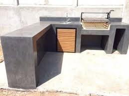 50 Gambar Inspiratif Meja Dapur Cor Dengan Beton Ekspos Lebih Murah Dan Artistik 1000 Inspirasi Desain Arsitektu Dapur Luar Ruangan Desain Bar Rumah Dapur