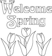 Download free springtime stock images for personal and commercial use, with a transparent background (png, psd). Welcoming Spring Time Coloring Page Kids Play Color Spring Coloring Sheets Spring Coloring Pages Coloring Pages