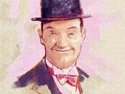 Portrait Of Comedian Stan Laurel Jigsaw Puzzle by Alessandro Lonati