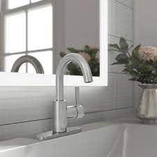 May 12, 2020 · before replacing a bathroom faucet, turn off the water supply using the valve behind the sink, and drain the pipes beneath the basin. Bathroom Sink Faucets Buying Guide Lowe S