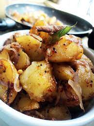 Tempered Spicy Potatoes Recipe Recipes Indian Food Recipes Vegetarian Recipes