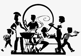 Dinner clip art vector clip art free clip art. Barbecue Clip Art Clip Royalty Free Library Dinner Party Clipart Black And White Free Transparent Png Download Pngkey