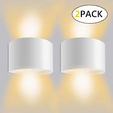 12w 2 Lampada Da Parete Per Interni Esterno Led Moderno Applique Da Parete Muro In Alluminio Angolo Lampada Muro Su E Giu Regolabile Design Ip65 Impermeabile 3000k Bianco Caldo Lampade Da Parete Illuminazioni Per Pareti