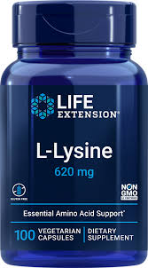 It is recommended to take 1 to 2.5 mg every day. L Lysine 620 Mg 100 Vegetarian Capsules Life Extension