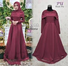 Kombinasi bawahan kain polos membuat penampilan anda semakin sempurna. Jual Promo Maxi Matylda Gamis Cantik Gaun Pesta Kondangan Lebaran Baju Muslim Magenta Di Lapak Sinsile Shop Bukalapak