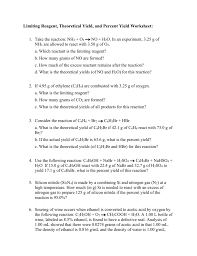Write the balanced equation for the reaction that occurs when iron (ii) chloride is mixed with sodium phosphate forming iron (ii) if 23 g of iron (ii) chloride reacts with 41 g of sodium phosphate , what is the limiting reagent ? Limiting Reagent Theoretical And Actual Yields Worksheet