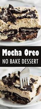 Mocha Oreo No Bake Dessert Recipe Desserts Chocolate Dessert Recipes No Bake Desserts
