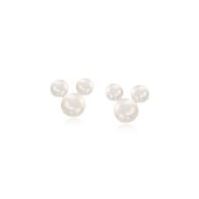 Child S Disney 3 5 5mm Cultured Pearl Mickey Mouse Stud Earrings In 14kt Yellow Gold Ross Simons