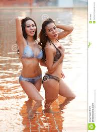 Asian Bikini Models Stock Image Image Of Attractive 39078895