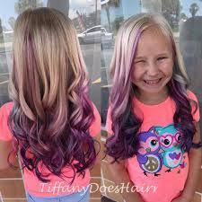 Blonde hair is a great canvas for all hair colors, especially pastels. Color My World Summer Dye Is A Kid Hair Trend But Is It Safe Kids Hair Color Hair Dye For Kids Girl Hair Colors
