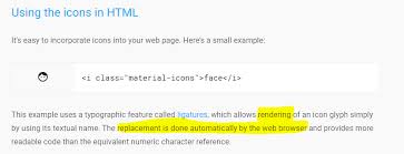 I'm trying to use android's material icons in a view from within my app. How To Reference An Glyph In Iconfont By Word Stack Overflow