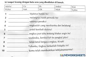 He began his career in 1977 and in 1986 he was named chief editor of prabhat khabar and saved the newspaper from failure. Kata Seru Worksheet For Tingkatan 1