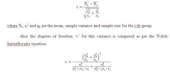 Welch Satterthwaite T Test Meaning Definition Mba Skool