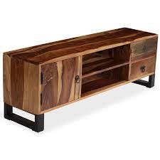 Thank you to wood world furniture. High Quality Wooden Tv Cabinet In Living Room Vintage Table For Tv Furniture Vidaxl Sheesham Solid Wood Tv Cabinet 120x30x40 Cm Aliexpress