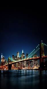 Maybe you would like to learn more about one of these? Brooklyn Bridge And Manhattan Skyline At Night New York City Manhattan Skyline Brooklyn Bridge Bridge