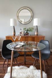 Five Hacks For Decorating Small Spaces Glass Dining Room Table Small Glass Dining Table Glass Round Dining Table