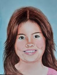 VIOLET 💜 I like her facial expression and her fashion style 😎😜 How about  you? (Watercolor painting no.10. Photo study)