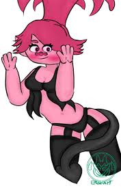 Rule 34 - Dreamworks Lingerie Only Female Pink Body Pink Hair Princess Poppy  Troll Female Trolls | 11068079