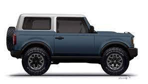 Bronco 2 Door Preview Renderings With White Top 2021 Ford Bronco Forum 6th Generation Bronco6g Com Bronco Bronco 2 Ford Mustang Coupe