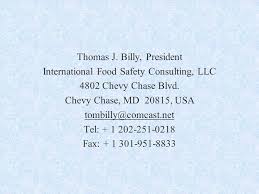 Food Safety Challenges Problems And Opportunities By Thomas J Billy President International Food Safety Consulting Llc Former Senior U S Food Safety Ppt Download