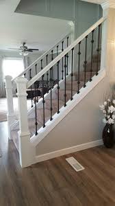 Hire the best wood stairs and railing contractors in canandaigua, ny on homeadvisor. Staircase Stair Railing Makeover Modern Staircase Modern Stair Railing