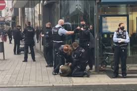 On july 14 cdc director dr. German Police Violently Arrest Muslim Woman With Toddler For Not Wearing Mask Daily Sabah