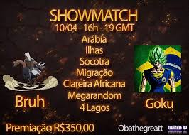 The six invitational 2021 will gather 20 teams coming from the 4 main regions of the rainbow six esports circuit, competing in a lan environment, in france. Obathegreatt Showmatch Bruh Vs Goku Liquipedia Age Of Empires Wiki