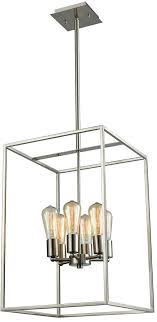 Thomas Cn15862 Williamsport Contemporary Brushed Nickel 21 Foyer Light Fixture Tom Cn15862