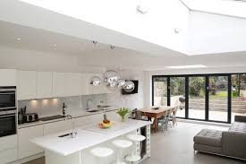 white gloss kitchen extension modern