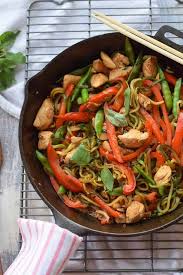 Season with salt to taste, and whisk to combine. Chicken Thai Basil With Zucchini Noodles Seasonal Cravings