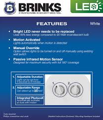 Most had infrared night vision. Brink S Plug In Motion Activated Led Security Light White Finish Walmart Com Walmart Com