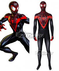 Now, we're finally getting a look at just how miles morales will be switching up his style. Ultimate Spider Man Miles Morales Zentai Jumpsuit Cosplay Costume