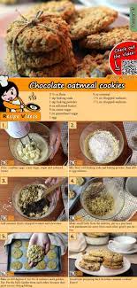 Chocolate Oatmeal Cookies Recipe With Video Simple Recipe Recipe Recipes Oatmeal Cookie Recipes Chocolate Oatmeal