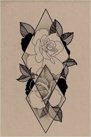 I Like The Use Of Overlaying Shapes And The Contrast Of Color Moderntattoodesigns Click To See More Geometric Drawing Sleeve Tattoos Easy Drawings