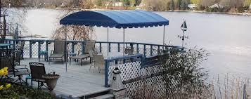 Awnings for patios, windows, and decks are attached to your house, but in some cases, they can be free standing as well. Home Niantic Awning Sunrooms