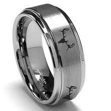 Best Selling Deer Skull 8mm Ring Hunting Wedding Rings Tungsten Mens Rings Hunting Ring