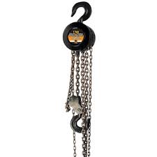 Black Bull 1 Ton 8 Ft Hand Chain Hoist Hand Chain Home Depot Steel Chain