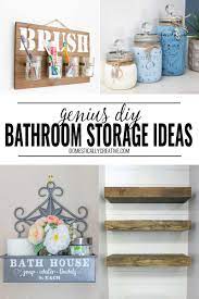 Have a small bathroom room and running out of space to put all of your stuff? Genius Bathroom Organization Ideas Domestically Creative