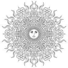 Ausmalbilder malbuch für erwachsene | hier findest du dein gesuchtes ausmalbild landschaft zum kostenlosen ausdrucken und ausmalen. Vorlagen Mandala Sonne Gesicht Strahlen Blumen Sommer Motive Mandala Ausmalen Mandala Zum Ausdrucken Mandala Vorlagen