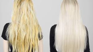 These are usually shampoos or conditioners which gently correct the yellow tinge using a violet toner. How To Remove Brass From Blonde Hair Tone Hair At Home Youtube